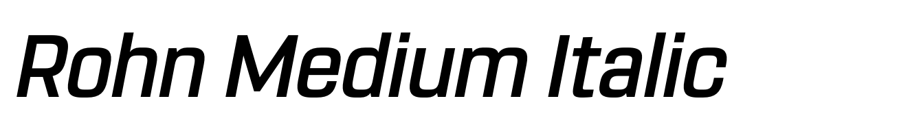 Rohn Medium Italic